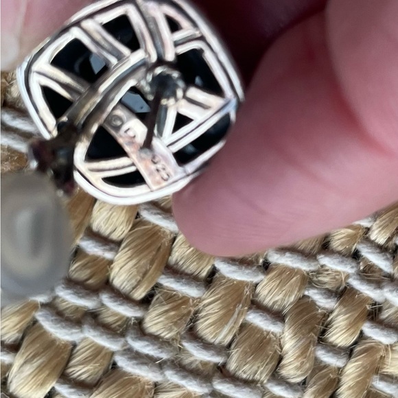 David Yurman Albion® Stud Earrings with Black Onyx - Picture 4 of 4